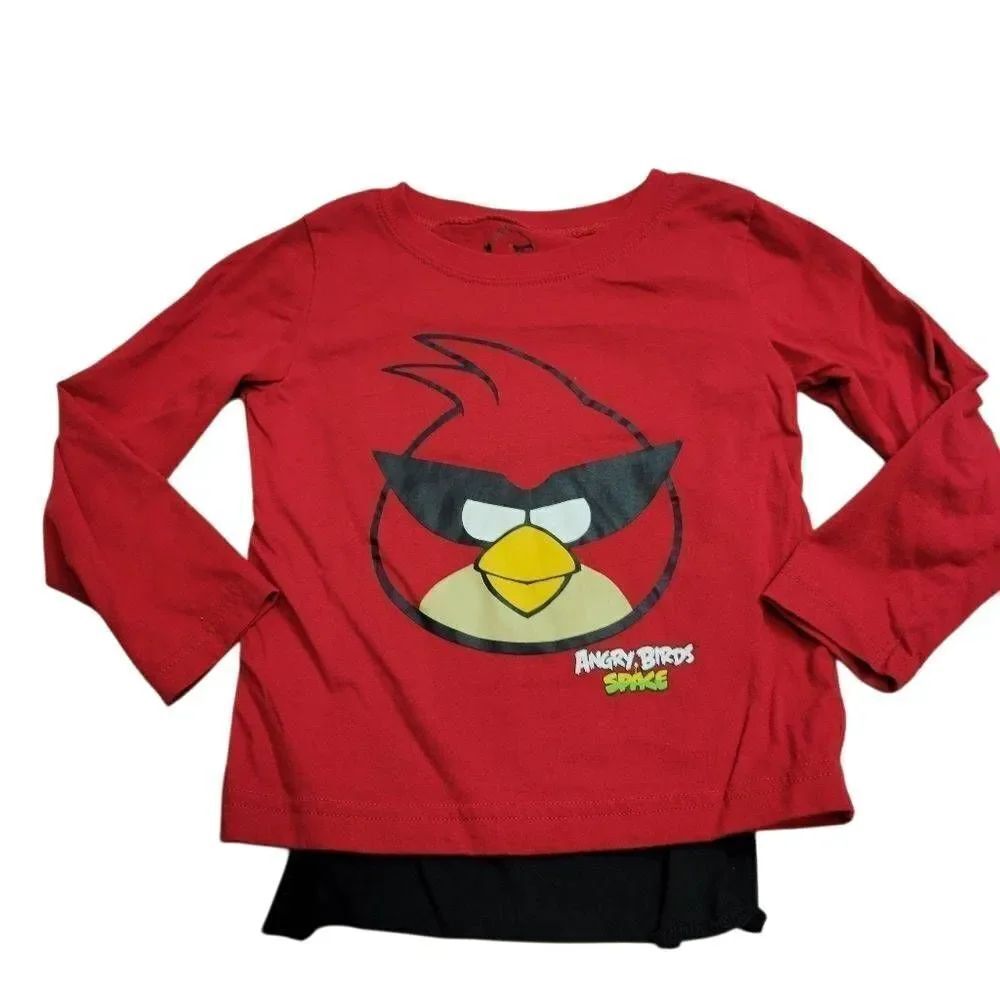 Angry birds shirt with Cape 4T